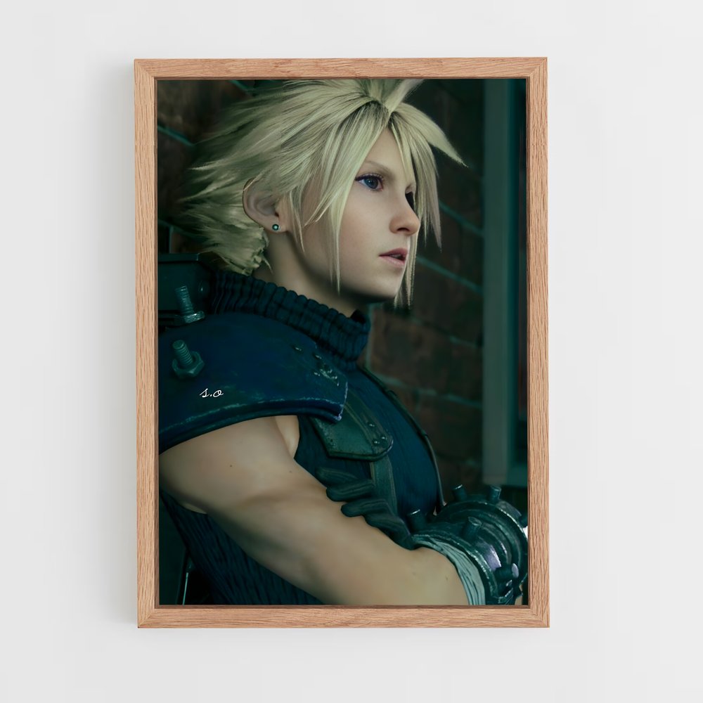 Poster L'Épée de Cloud – affiche Final Fantasy (vue 4)
